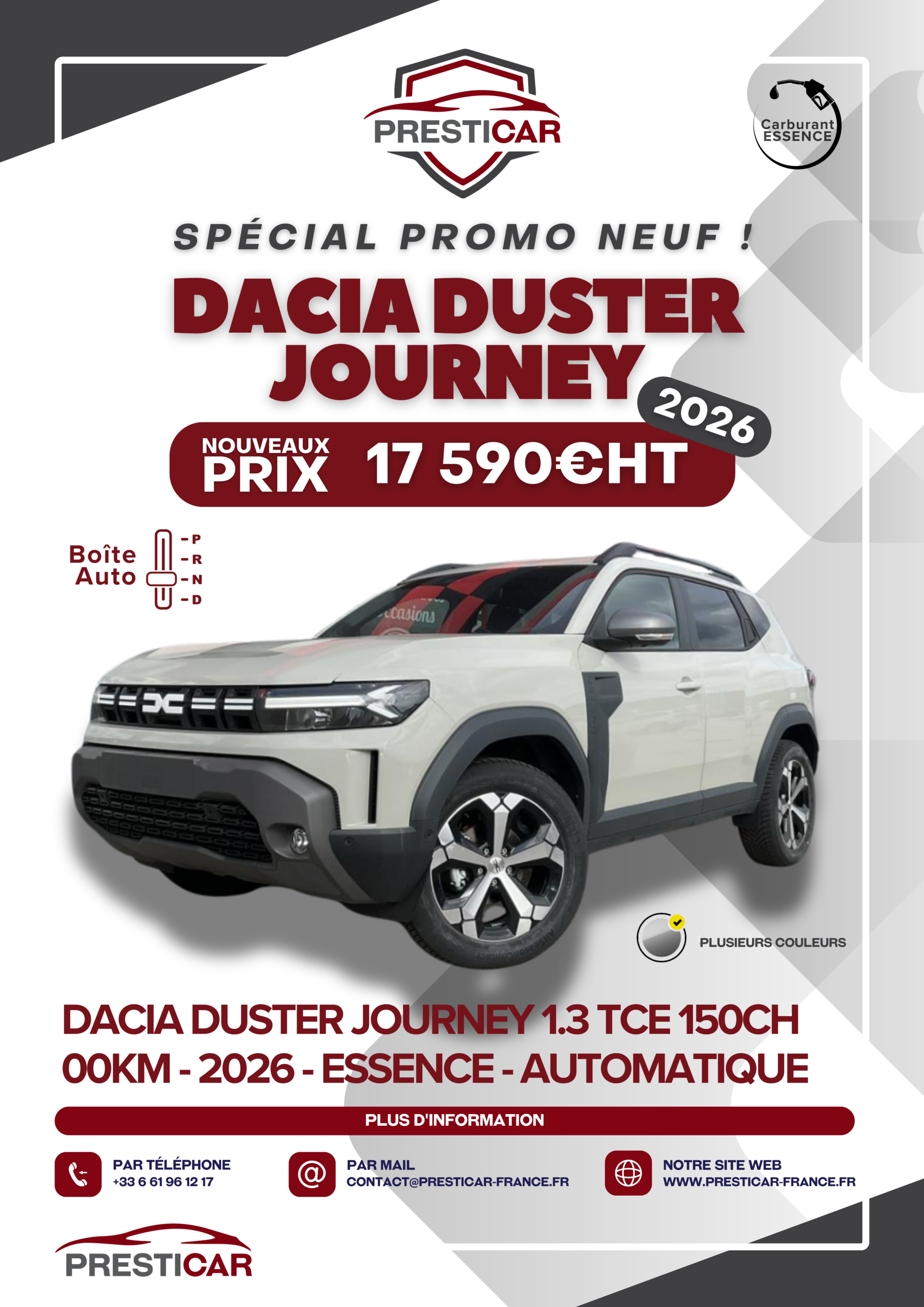 dacia duster journey neuf export algerie