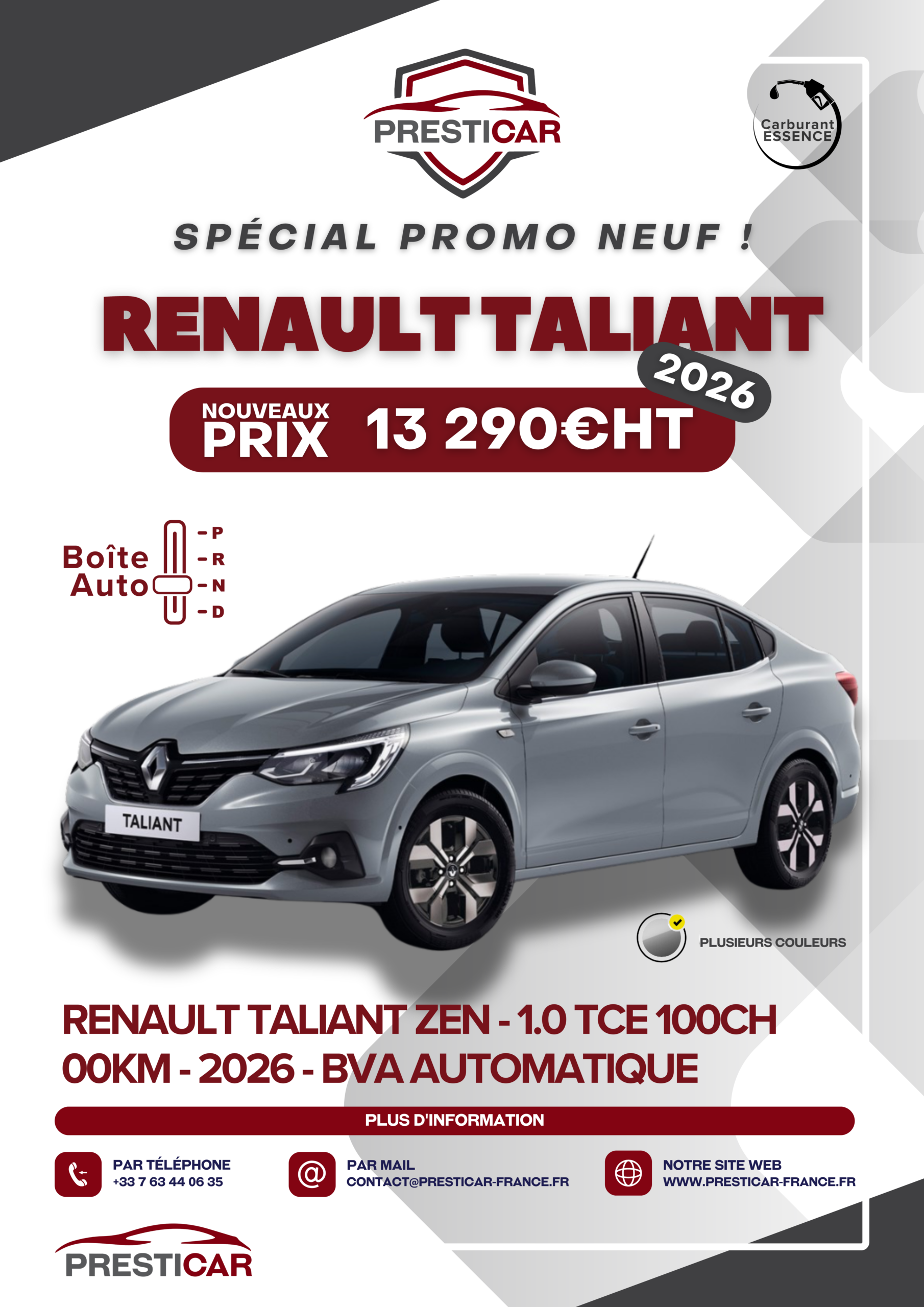 renault taliant neuf export algerie