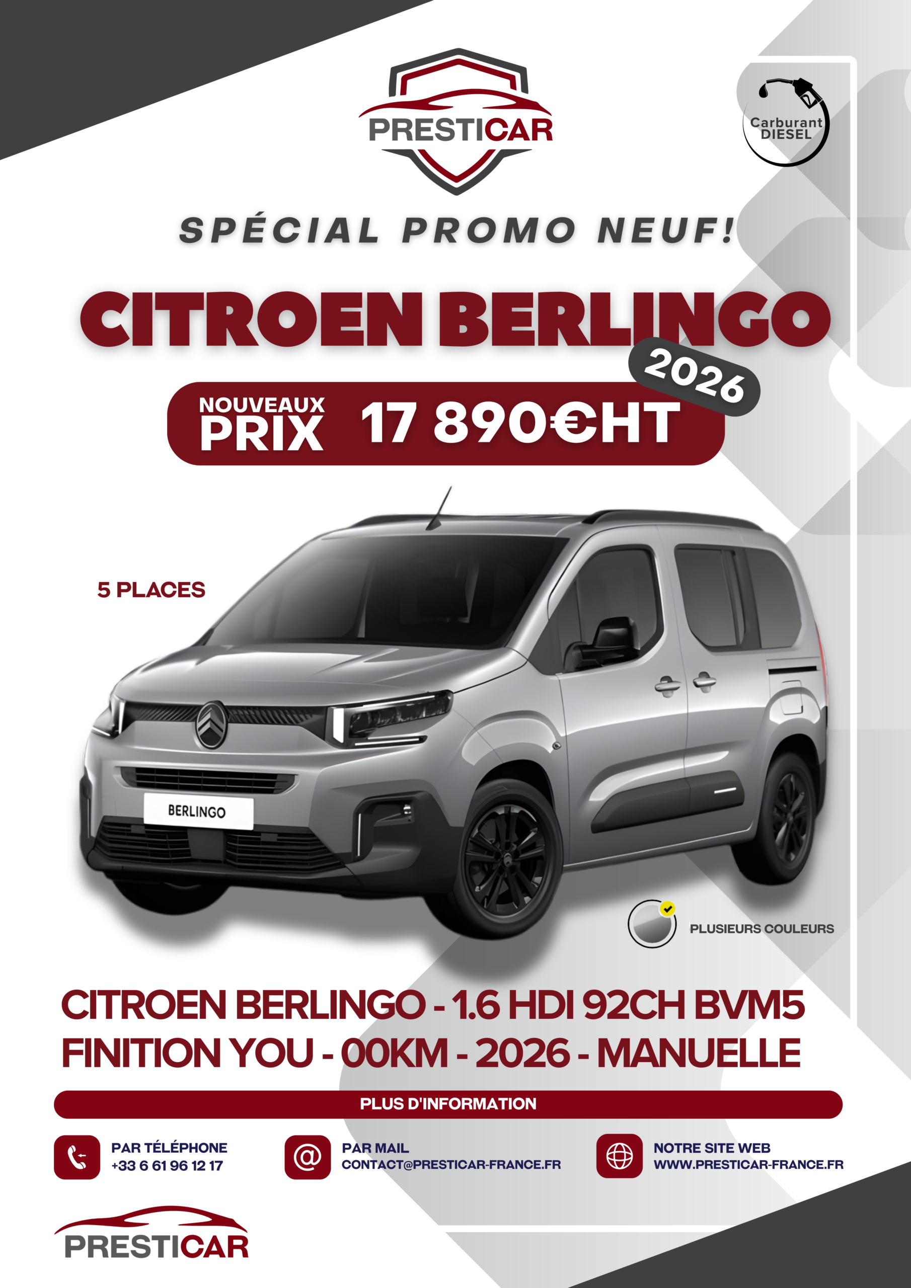 citroen berlingo you neuf export algerie