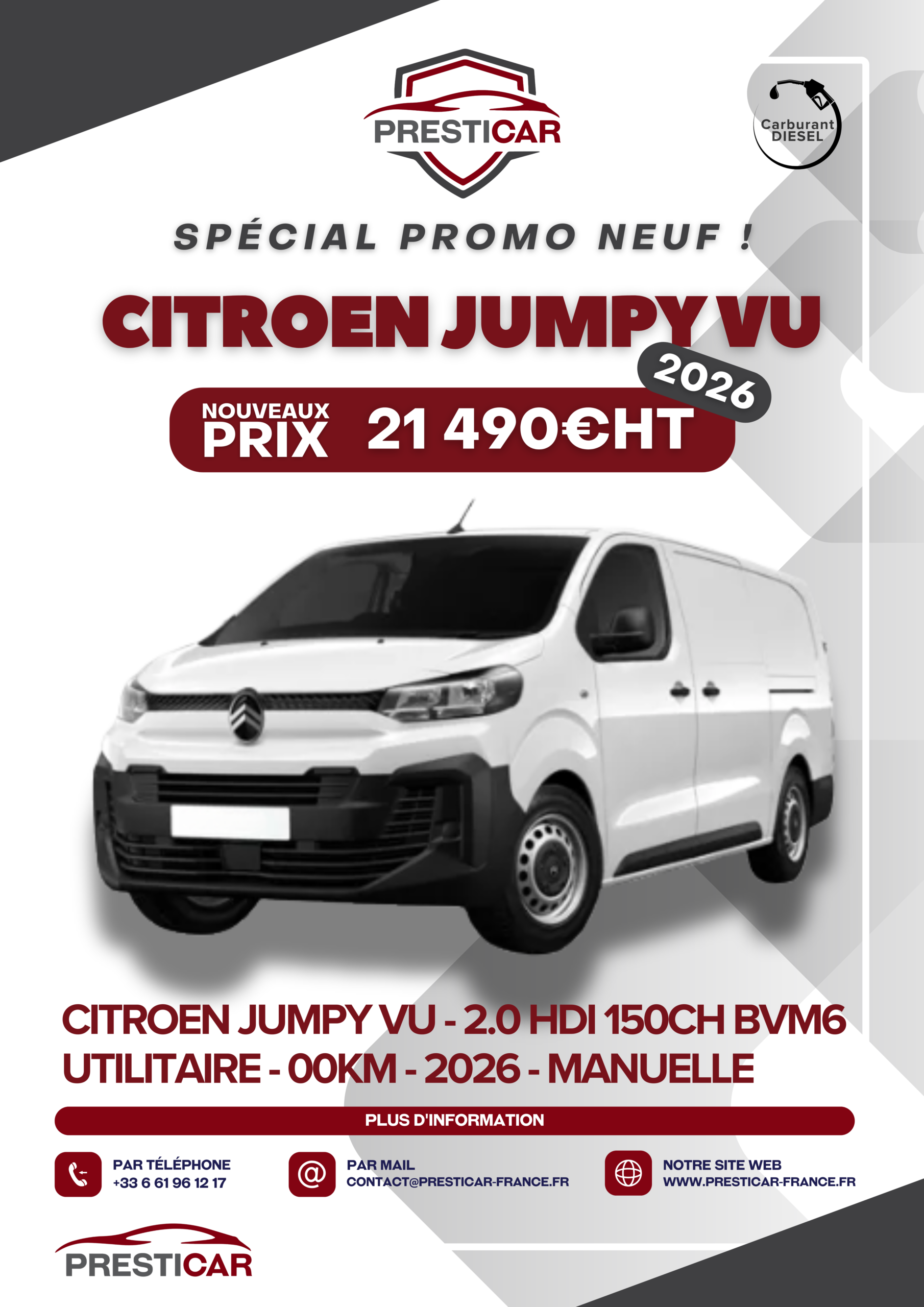 citroen jumpy VU neuf export algerie