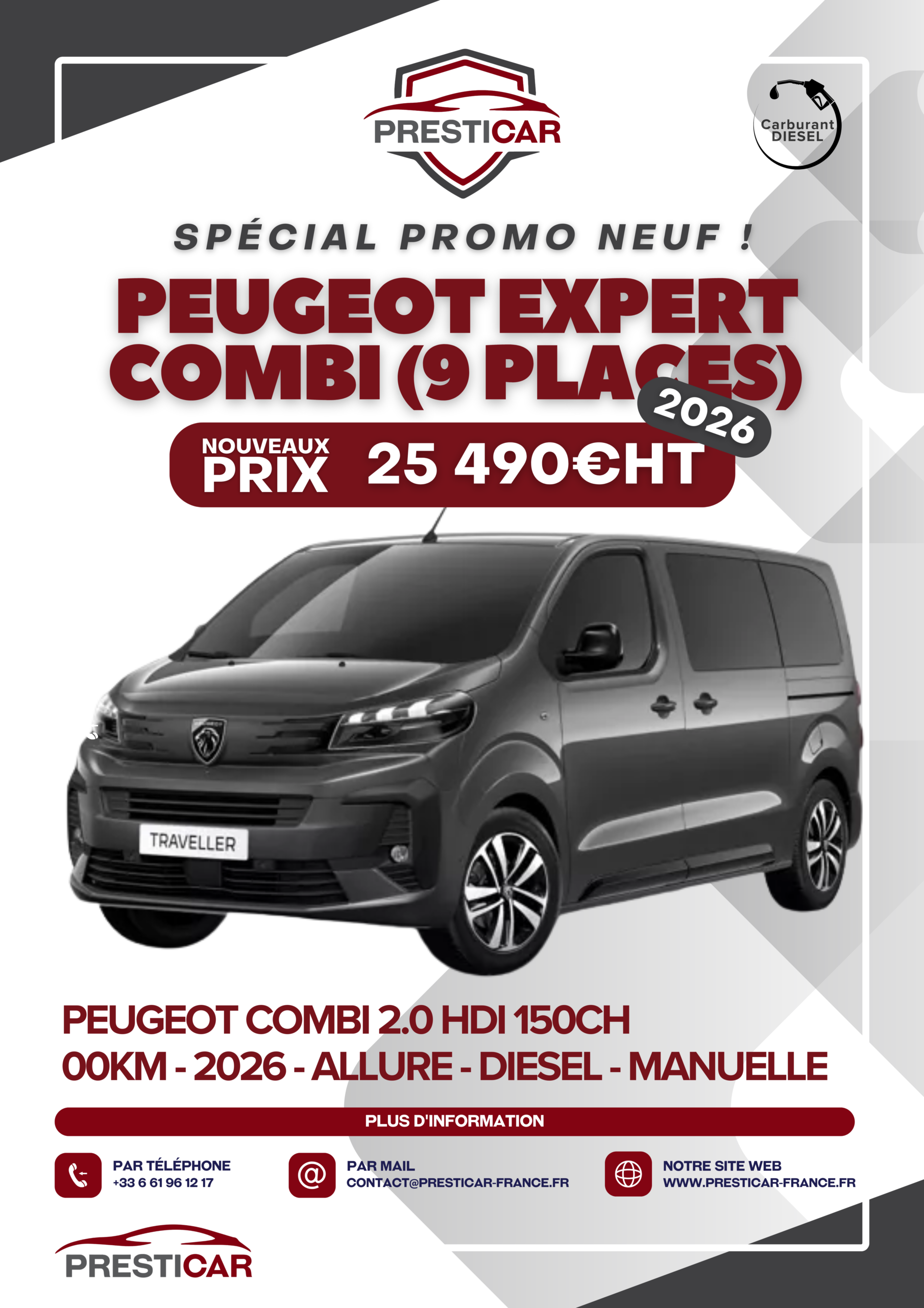 peugeot expert combi neuf export algerie