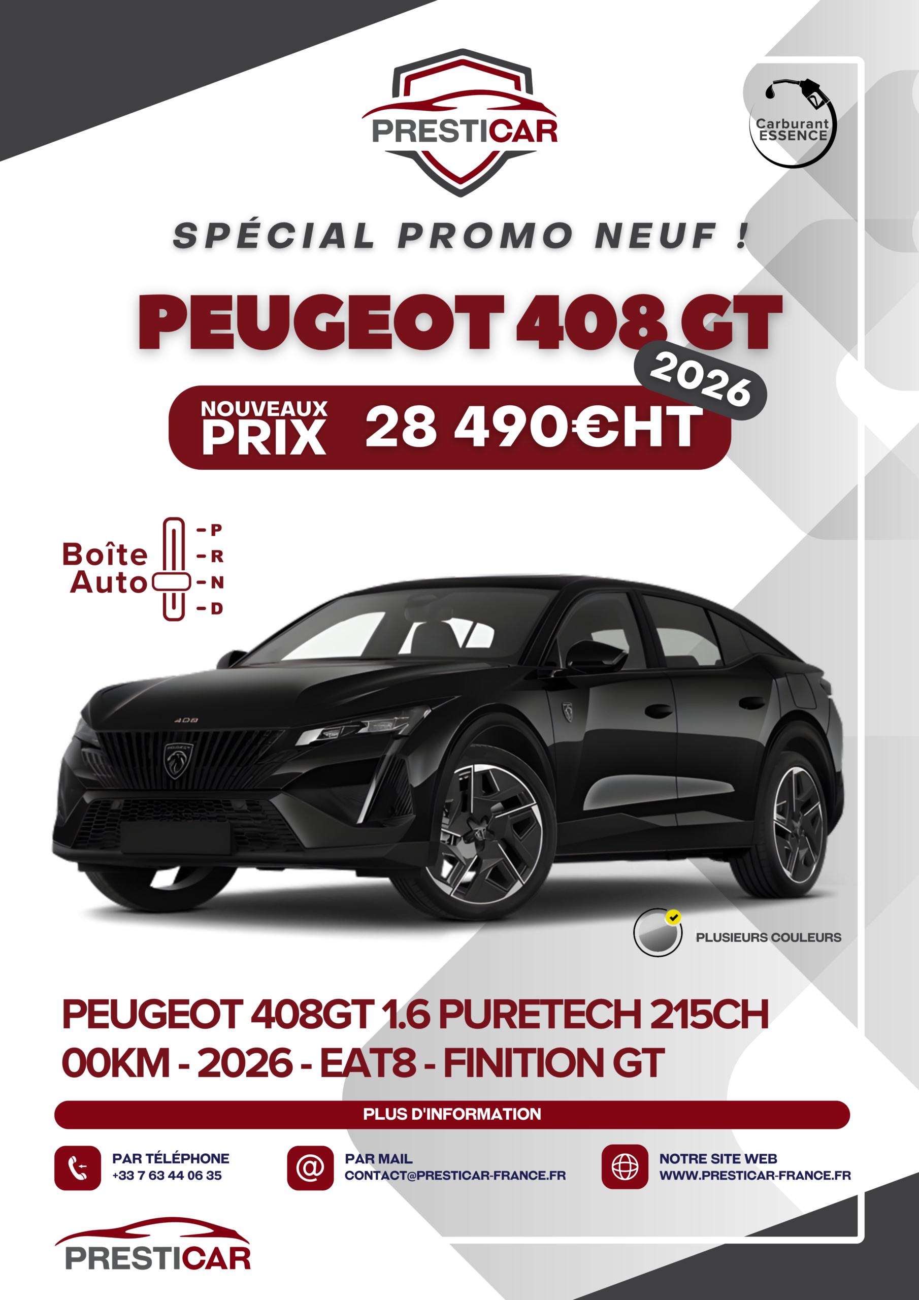 peugeot 408 GT neuf export algerie