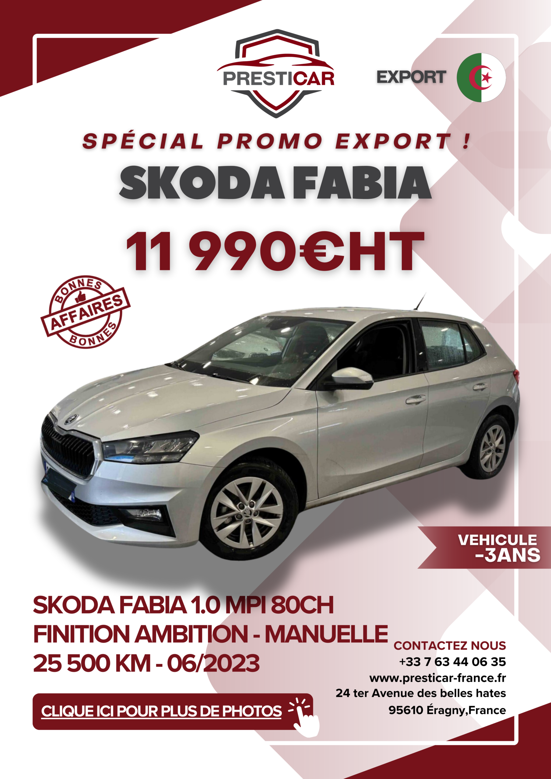 auto export algerie voiture -3ans