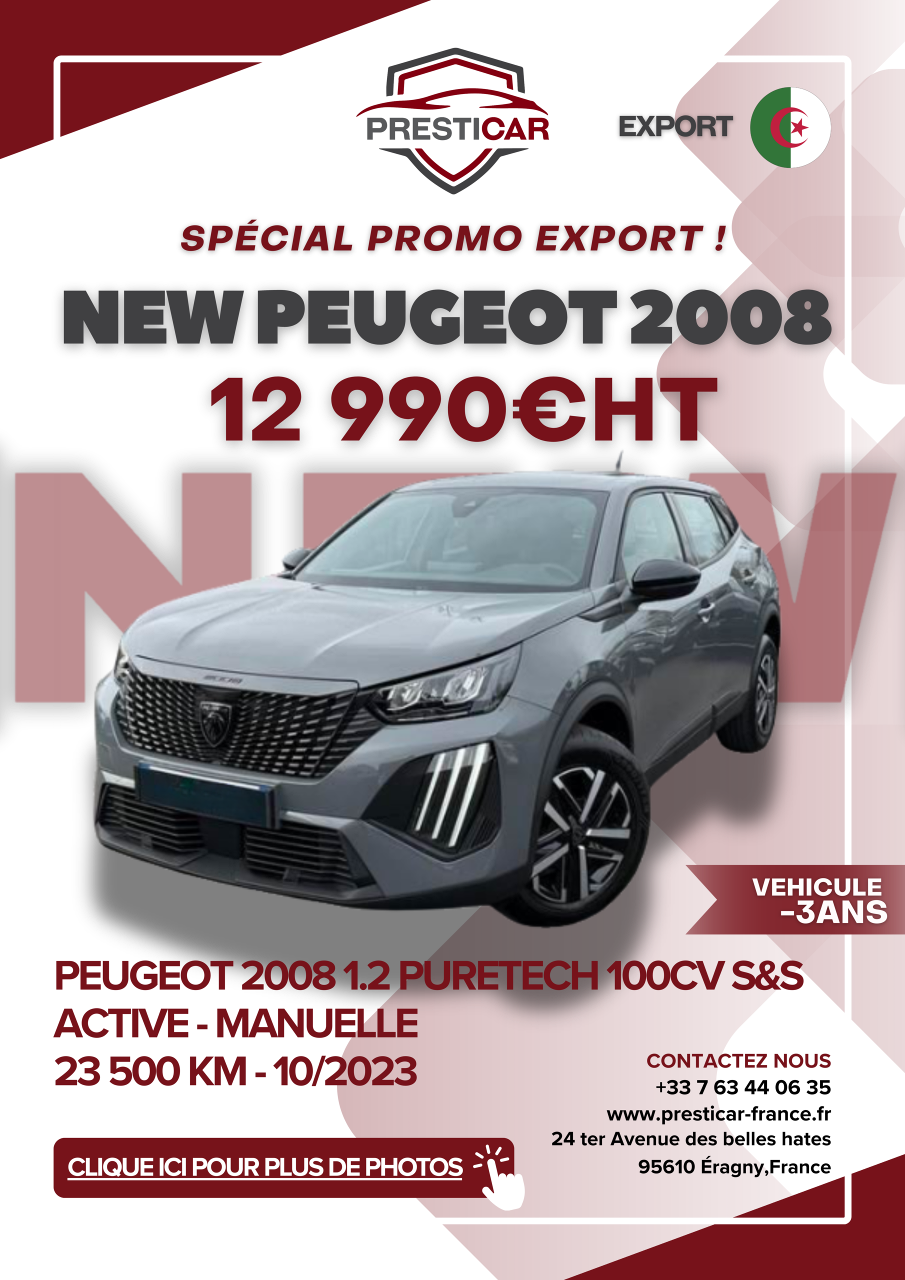 auto export algerie voiture -3ans