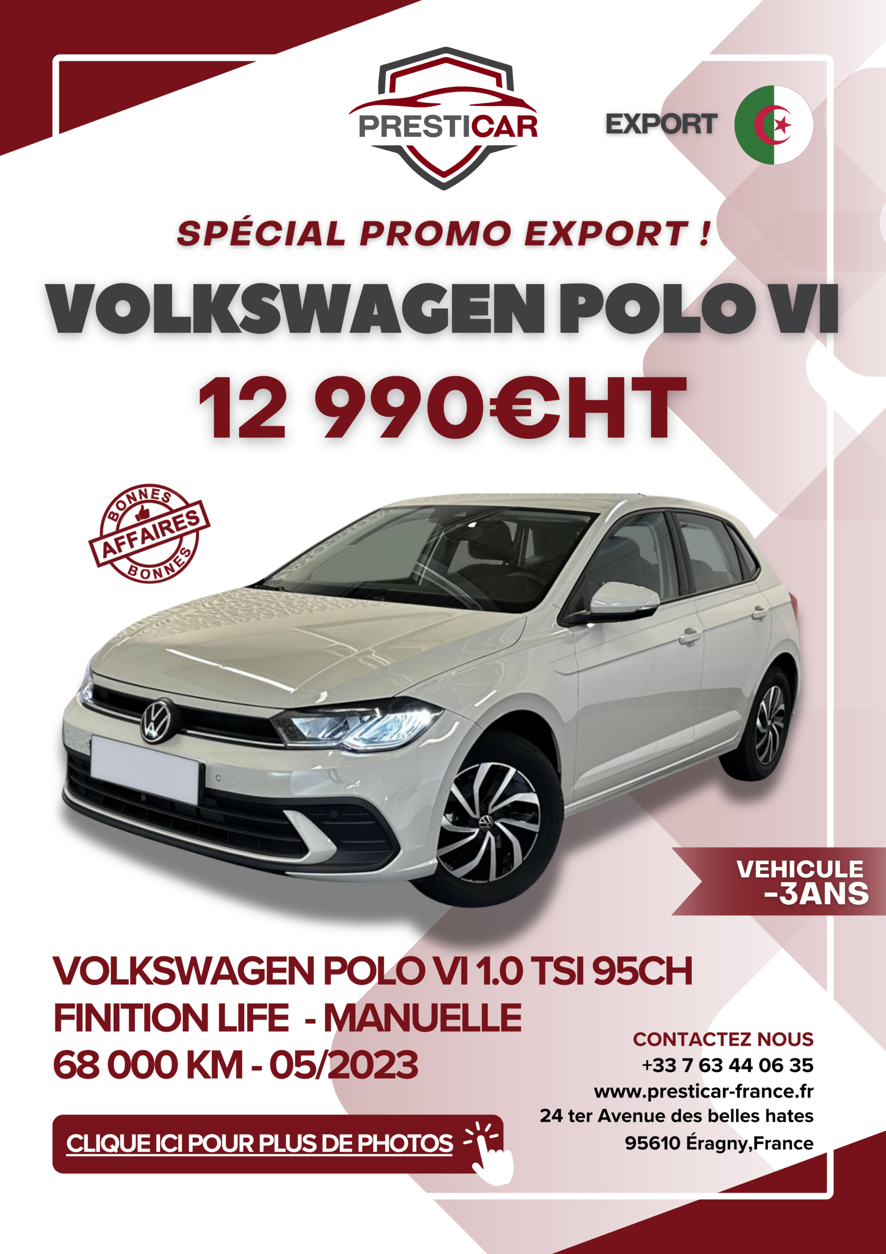 auto export algerie voiture -3ans