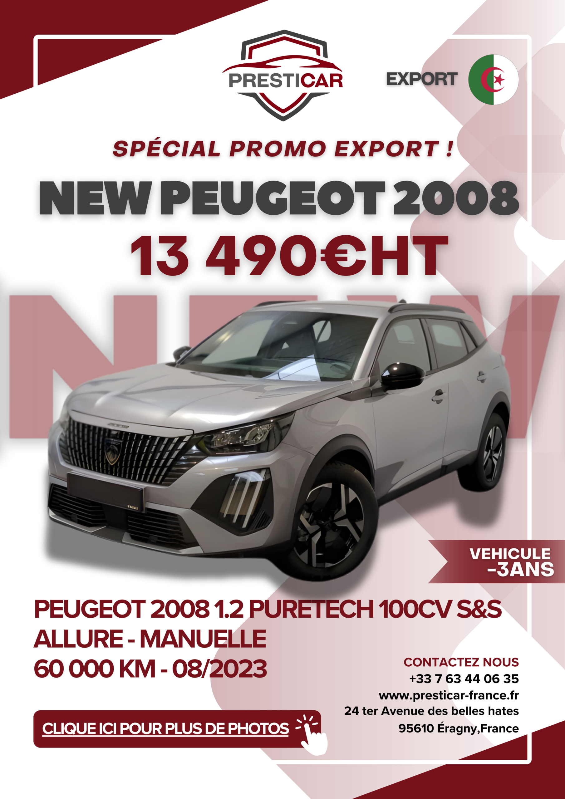 auto export algerie voiture -3ans