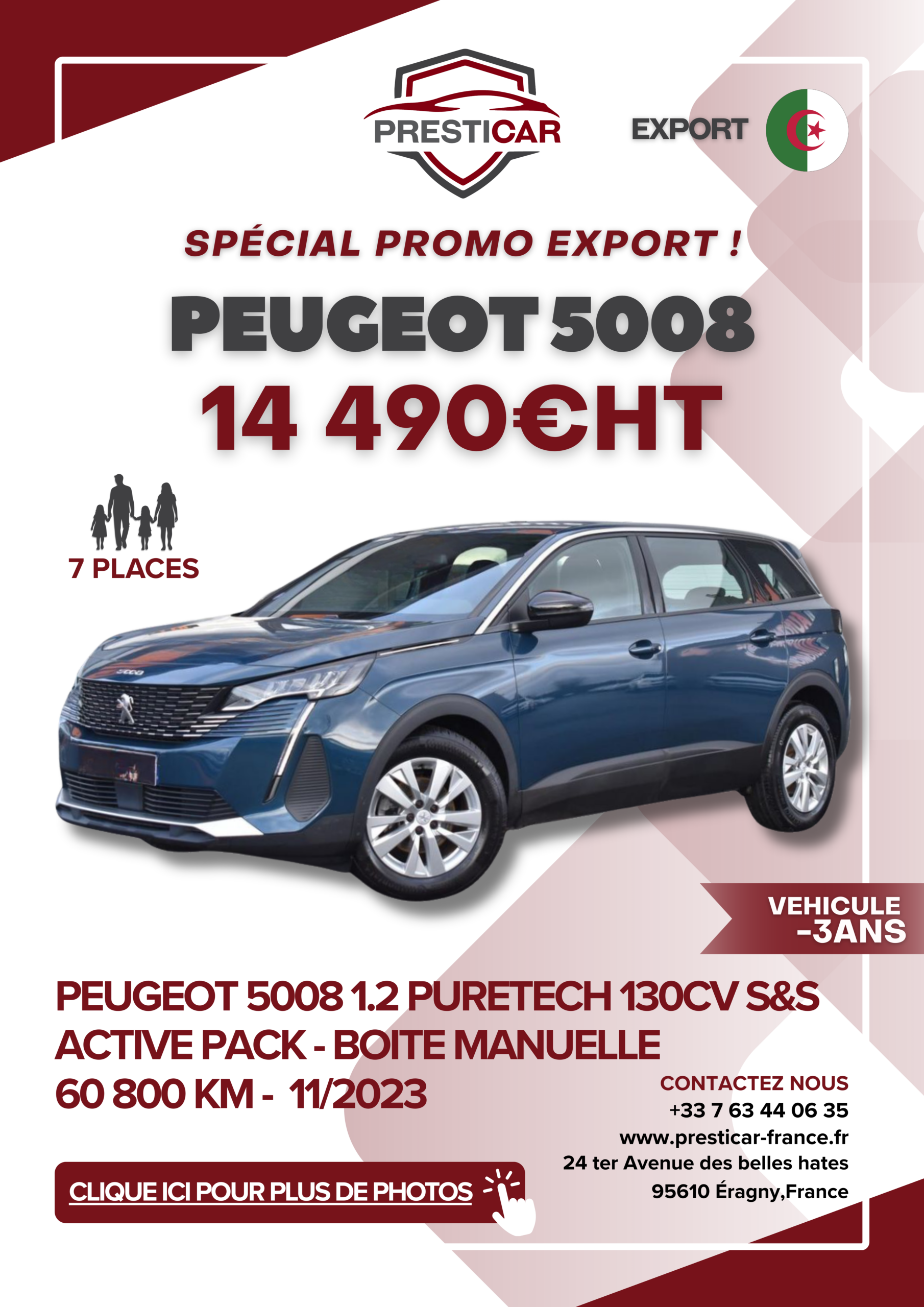 auto export algerie voiture -3ans