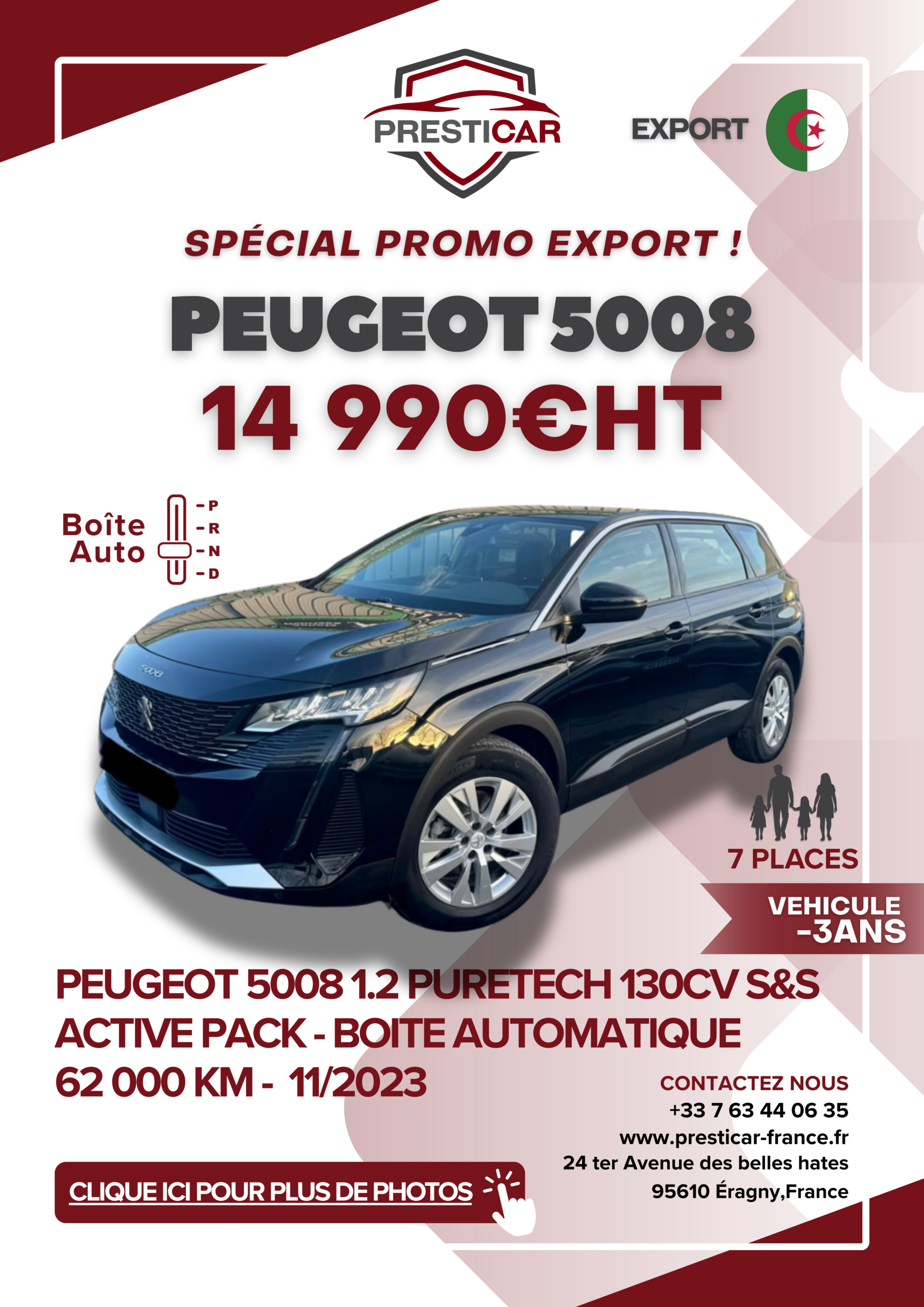 auto export algerie voiture -3ans