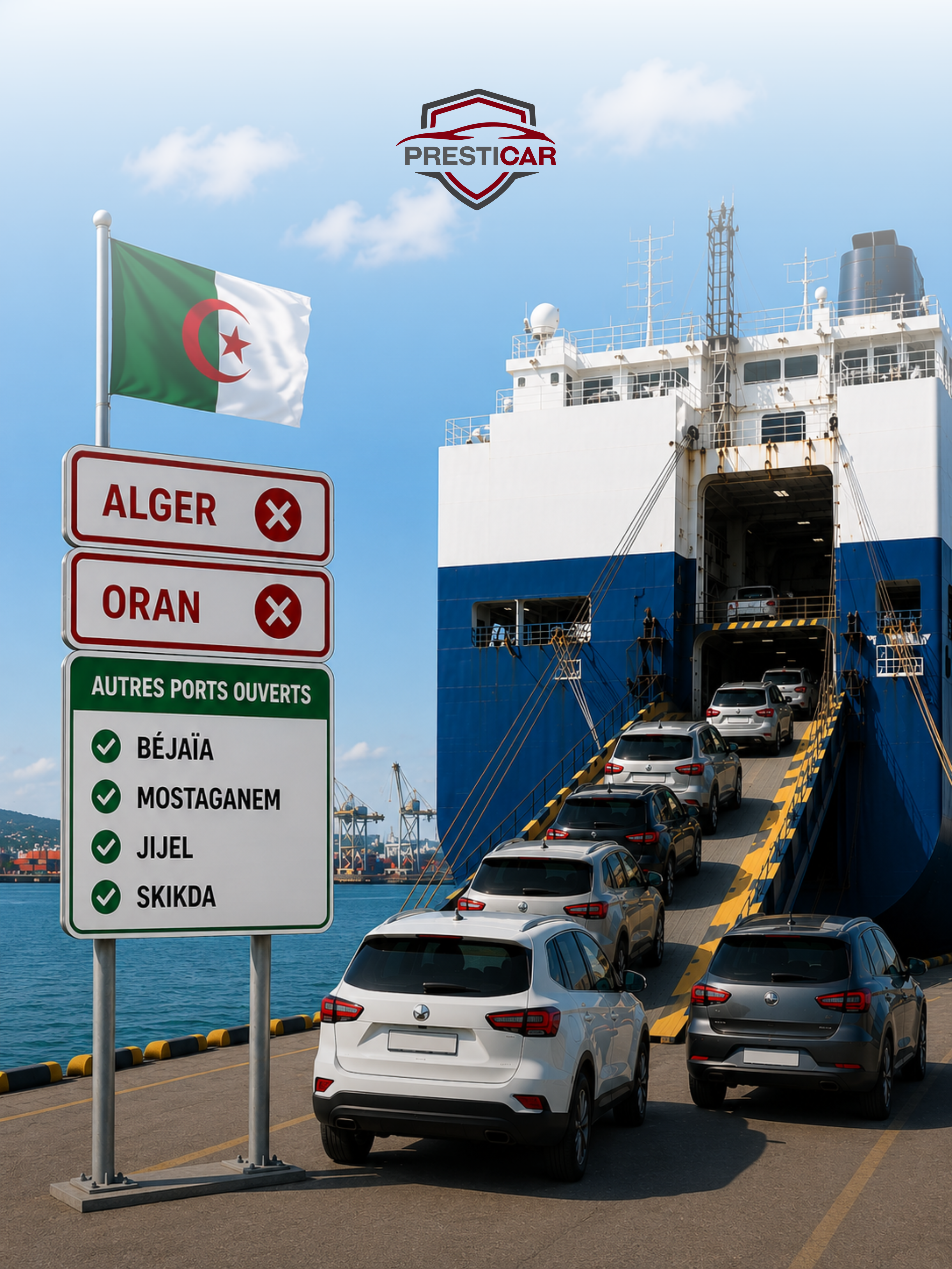 info export – port Alger et Oran Fermés du 15 juin 2026 au 15 septembre 2026 info export - port Alger et Oran Fermés du 15 juin 2026 au 15 septembre 2026